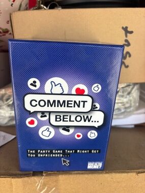 Comment Below Party Game – Adult Card Game – From What Do You Meme – Complete